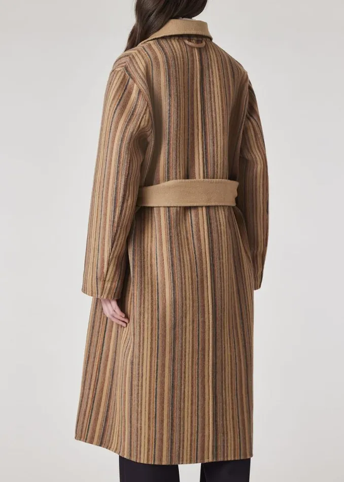 Womens Paul Smith Coats and Jackets Wool Reversible 039Signature Stripe039 Cocoon Coat Womens Paul Smith Coats and Jackets Wool Reversible 039Signature Stripe039 Cocoon Coat