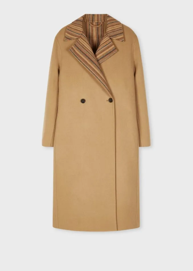 Womens Paul Smith Coats and Jackets Wool Reversible 039Signature Stripe039 Cocoon Coat Womens Paul Smith Coats and Jackets Wool Reversible 039Signature Stripe039 Cocoon Coat
