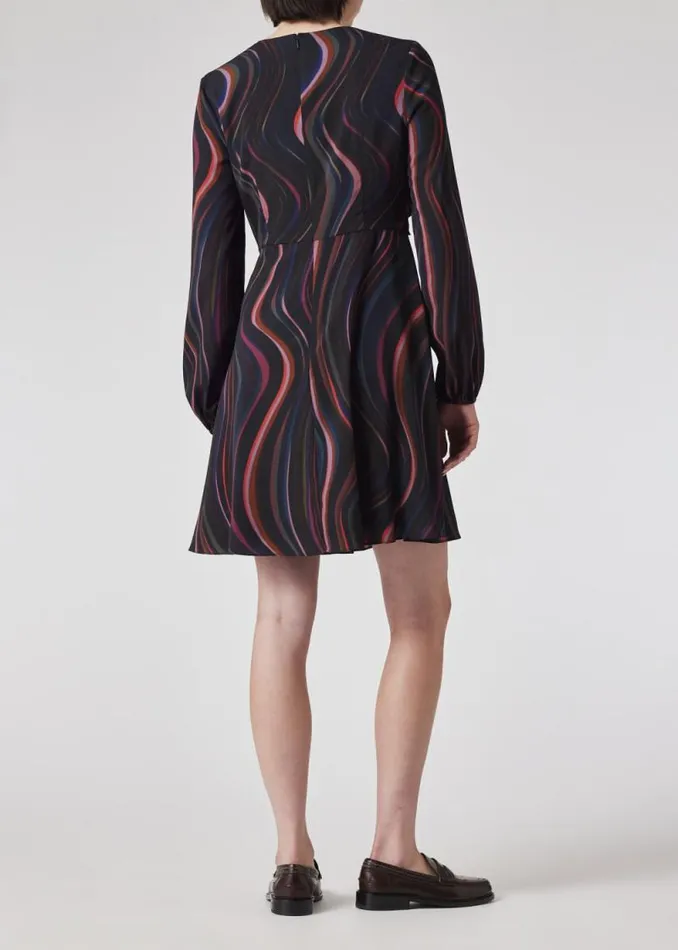 Womens Paul Smith Dresses 039Midnight Swirl039 Satin Georgette Dress