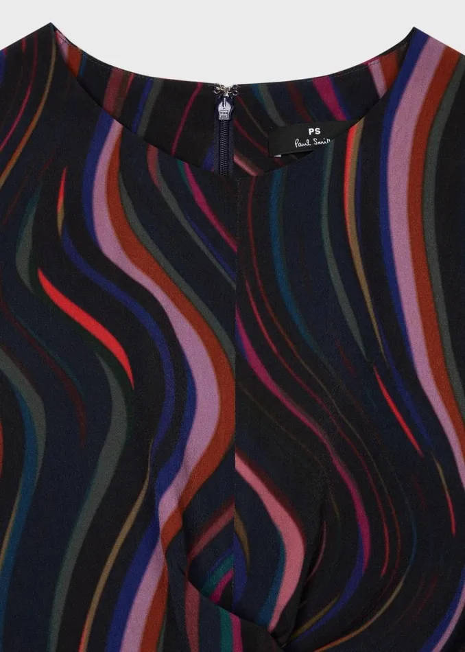 Womens Paul Smith Dresses 039Midnight Swirl039 Satin Georgette Dress
