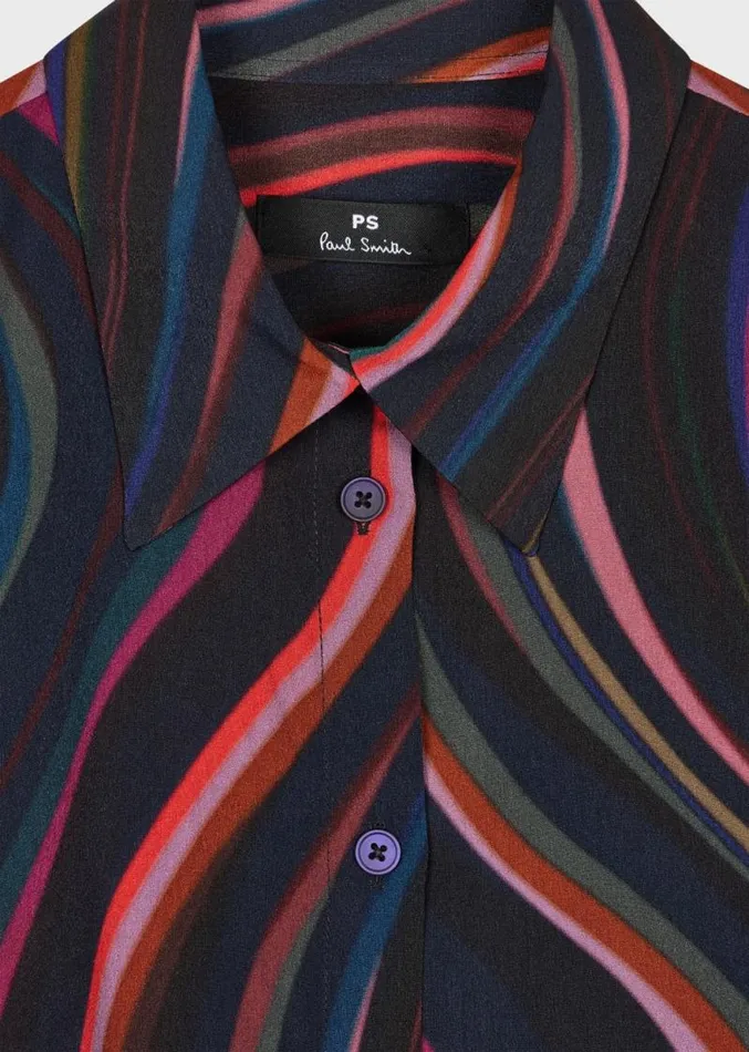 Womens Paul Smith Dresses 039Midnight Swirl039 Shirt Dress Womens Paul Smith Dresses 039Midnight Swirl039 Shirt Dress