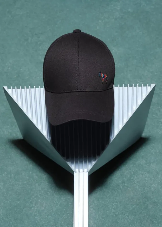 Womens Paul Smith Hats and Gloves Black Organic Cotton Zebra Logo Baseball Cap Womens Paul Smith Hats and Gloves Black Organic Cotton Zebra Logo Baseball Cap