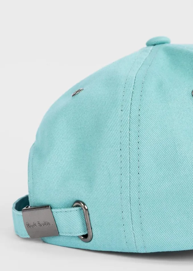Womens Paul Smith Hats and Gloves Pale Teal Zebra Logo Baseball Cap Womens Paul Smith Hats and Gloves Pale Teal Zebra Logo Baseball Cap
