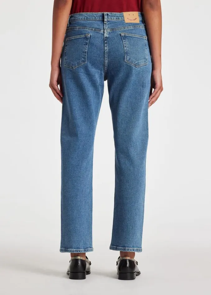 Womens Paul Smith Jeans Mid Wash StraightFit 039Happy039 Jeans