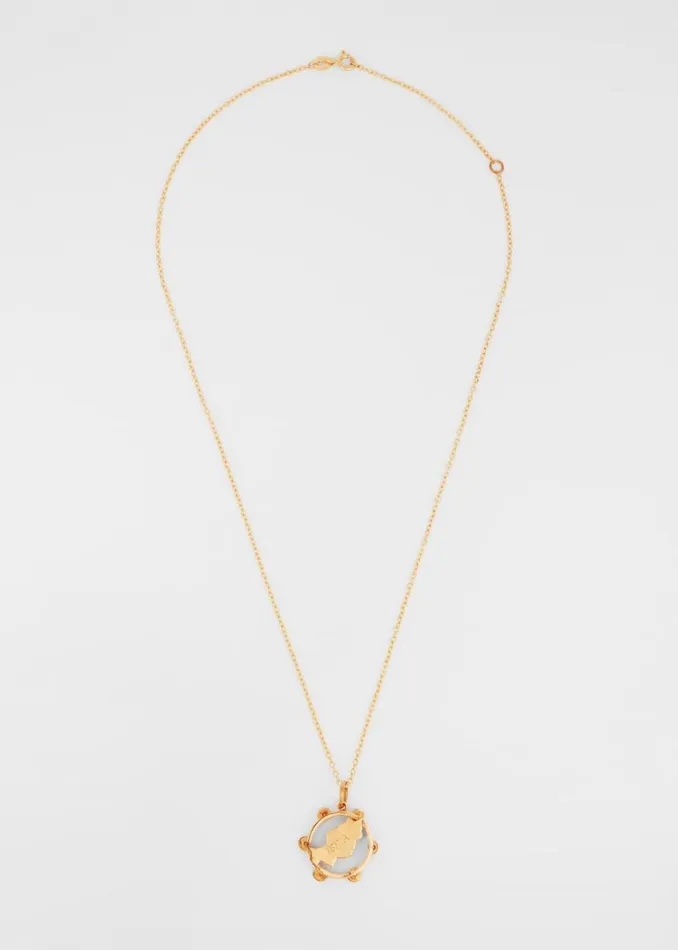 Womens Paul Smith Jewellery 039Articulated Ibiza Tambourine039 Vintage Gold Necklace By Baroque Rocks Womens Paul Smith Jewellery 039Articulated Ibiza Tambourine039 Vintage Gold Necklace By Baroque Rocks