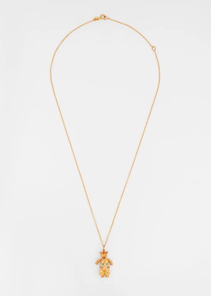 Womens Paul Smith Jewellery 039DAN Articulated Gold Bear039 Necklace By Baroque Rocks Womens Paul Smith Jewellery 039DAN Articulated Gold Bear039 Necklace By Baroque Rocks