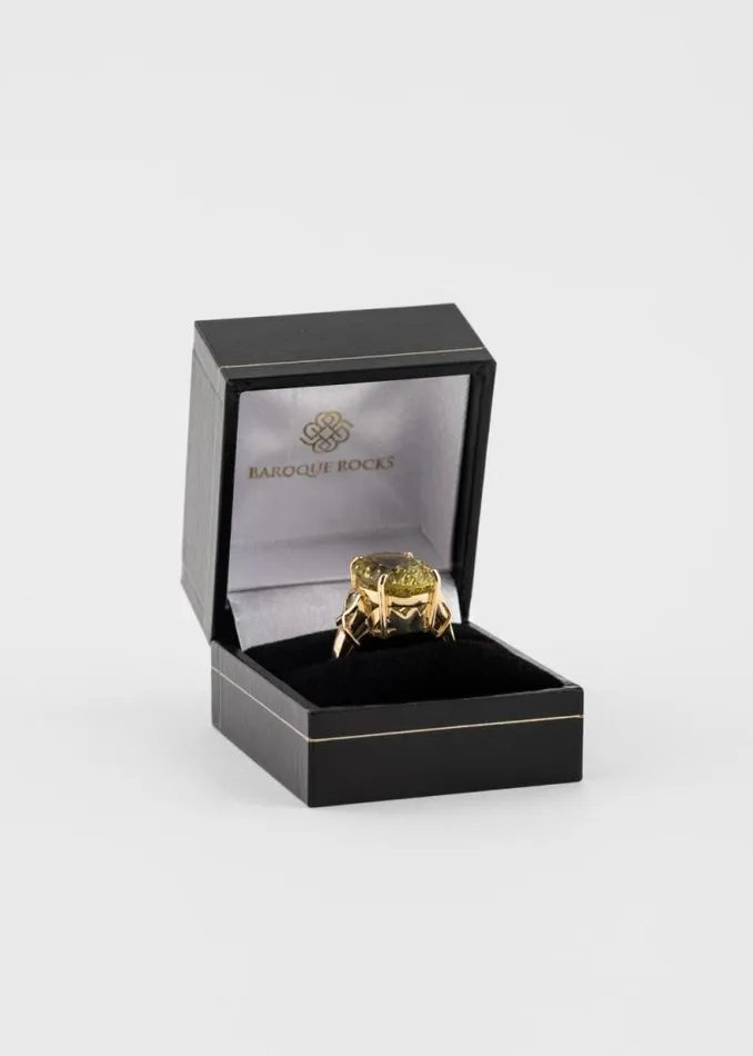 Womens Paul Smith Jewellery 039Diamond And Sunburst Yellow Topaz039 Gold Cocktail Ring By Baroque Rocks Womens Paul Smith Jewellery 039Diamond And Sunburst Yellow Topaz039 Gold Cocktail Ring By Baroque Rocks