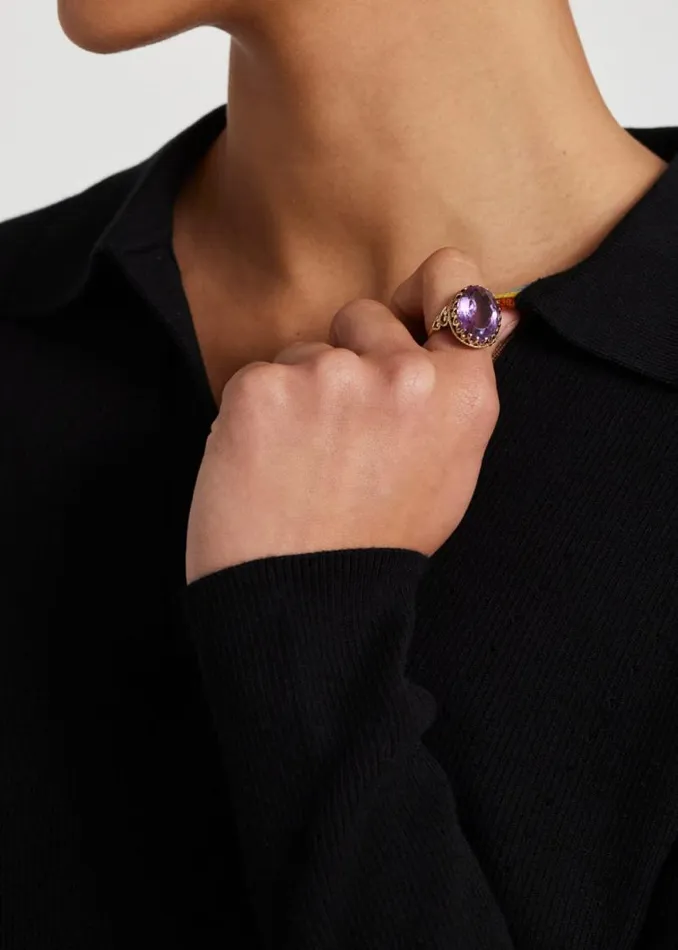 Womens Paul Smith Jewellery 039Enormous Amethyst039 Cocktail Ring By Baroque Rocks Womens Paul Smith Jewellery 039Enormous Amethyst039 Cocktail Ring By Baroque Rocks