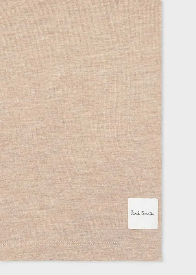 Womens Paul Smith Loungewear Light Brown ModalBlend ShortSleeve TShirt Womens Paul Smith Loungewear Light Brown ModalBlend ShortSleeve TShirt