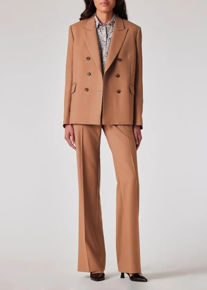 Womens Paul Smith Pants 039A Suit To Travel In039 8211 Taupe Wool Bootcut Trousers Womens Paul Smith Pants 039A Suit To Travel In039 8211 Taupe Wool Bootcut Trousers