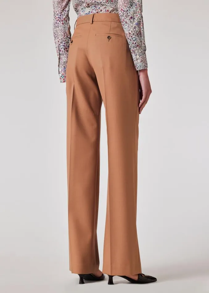 Womens Paul Smith Pants 039A Suit To Travel In039 8211 Taupe Wool Bootcut Trousers Womens Paul Smith Pants 039A Suit To Travel In039 8211 Taupe Wool Bootcut Trousers