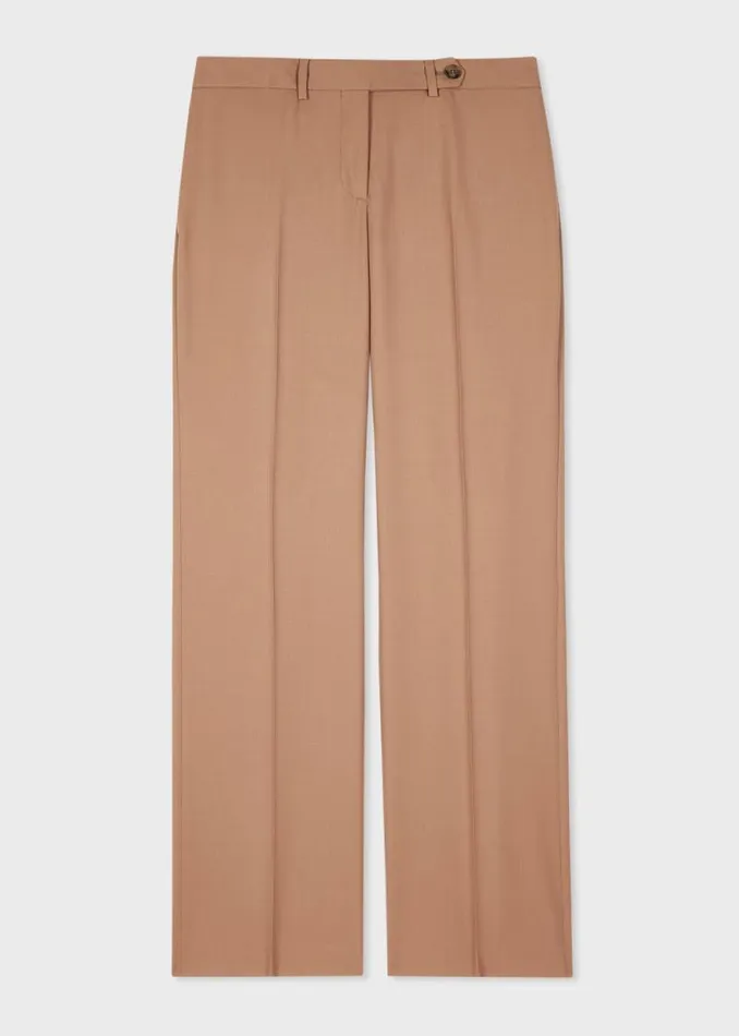 Womens Paul Smith Pants 039A Suit To Travel In039 8211 Taupe Wool Bootcut Trousers Womens Paul Smith Pants 039A Suit To Travel In039 8211 Taupe Wool Bootcut Trousers