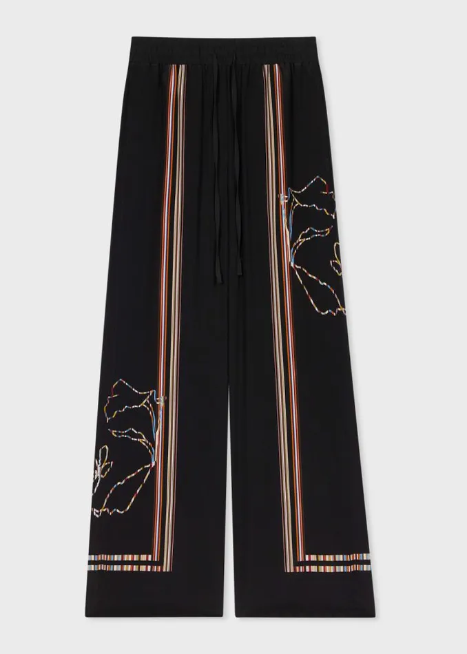 Womens Paul Smith Pants Black Magnolia 039Signature Stripe039 Trousers Womens Paul Smith Pants Black Magnolia 039Signature Stripe039 Trousers