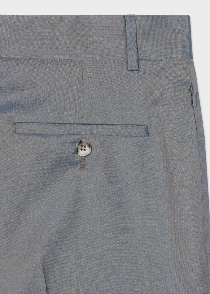 Womens Paul Smith Pants Grey Wool SlimFit Pants