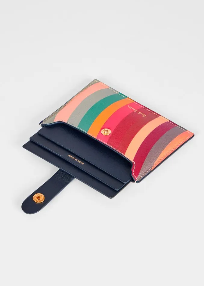 Womens Paul Smith Purses 039Swirl039 Navy Trim Card Holder Womens Paul Smith Purses 039Swirl039 Navy Trim Card Holder