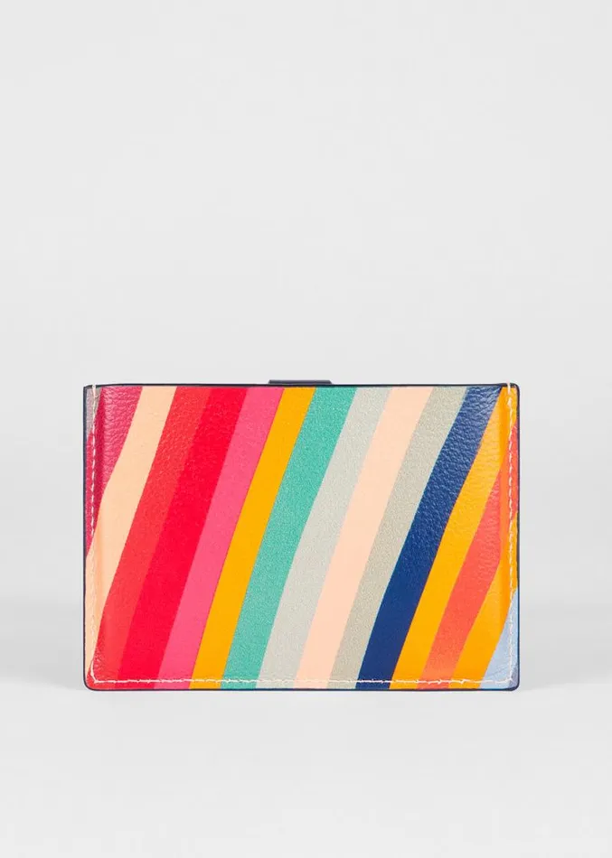 Womens Paul Smith Purses 039Swirl039 Navy Trim Card Holder Womens Paul Smith Purses 039Swirl039 Navy Trim Card Holder