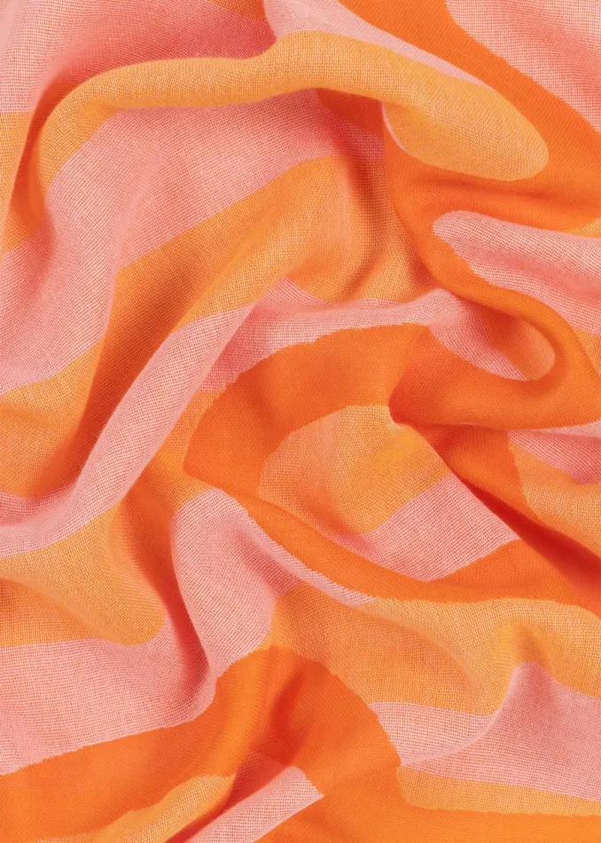 Womens Paul Smith Scarves Orange Horizontal Stripe Logo Scarf Womens Paul Smith Scarves Orange Horizontal Stripe Logo Scarf
