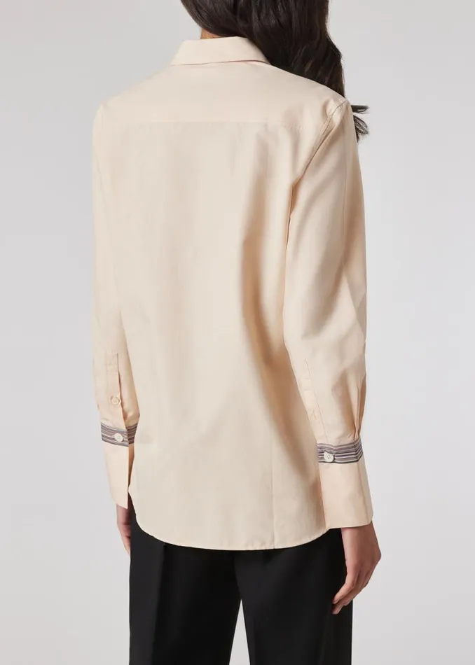 Womens Paul Smith Shirts Light Pink 039Signature Stripe039 Cuff Cotton Shirt Womens Paul Smith Shirts Light Pink 039Signature Stripe039 Cuff Cotton Shirt