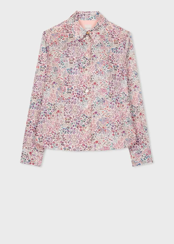 Womens Paul Smith Shirts Multicolour 039Liberty Floral039 Cotton Shirt Womens Paul Smith Shirts Multicolour 039Liberty Floral039 Cotton Shirt