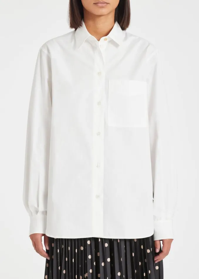 Womens Paul Smith Shirts White 039Signature Stripe039 Shirt