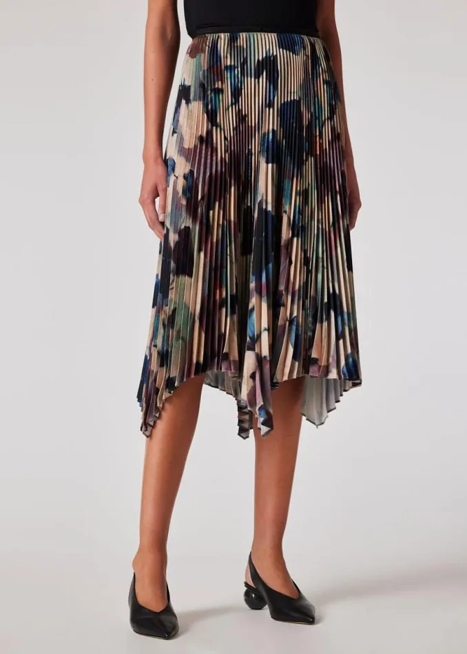 Womens Paul Smith Skirts and Shorts 039Solar039 Pleated Midi Skirt