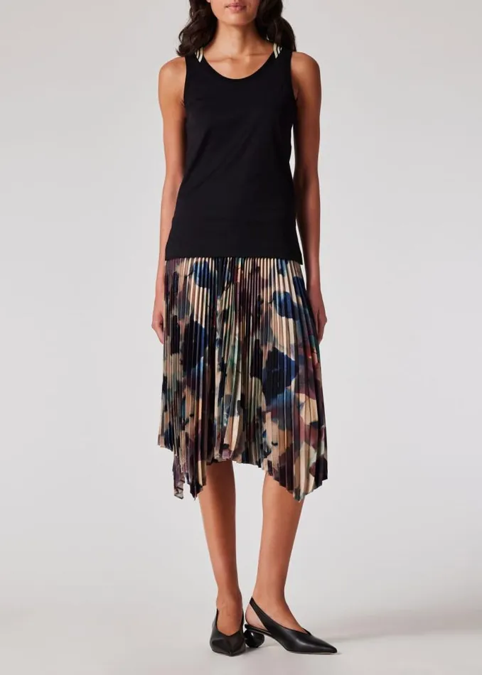 Womens Paul Smith Skirts and Shorts 039Solar039 Pleated Midi Skirt Womens Paul Smith Skirts and Shorts 039Solar039 Pleated Midi Skirt