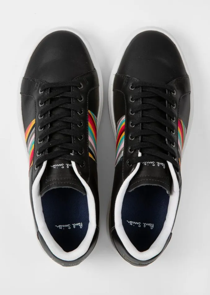 Womens Paul Smith Sneakers Black 039Lapin039 Sneakers With 039Swirl039 Womens Paul Smith Sneakers Black 039Lapin039 Sneakers With 039Swirl039