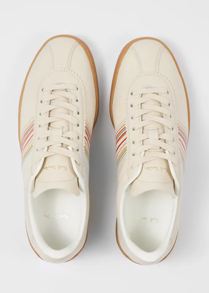 Womens Paul Smith Sneakers Ecru 039Monza039 Retro Sneakers Womens Paul Smith Sneakers Ecru 039Monza039 Retro Sneakers