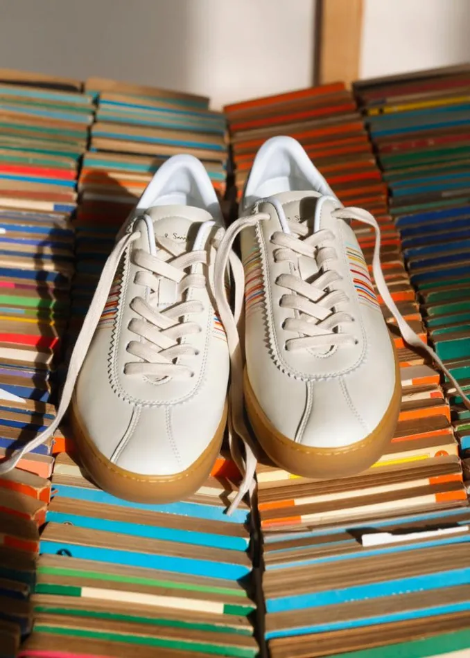 Womens Paul Smith Sneakers Ecru 039Monza039 Retro Sneakers Womens Paul Smith Sneakers Ecru 039Monza039 Retro Sneakers