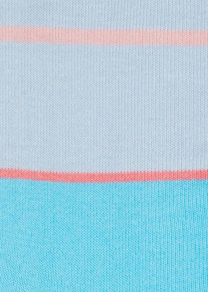 Womens Paul Smith Socks Blue Stripe Frill Socks Womens Paul Smith Socks Blue Stripe Frill Socks