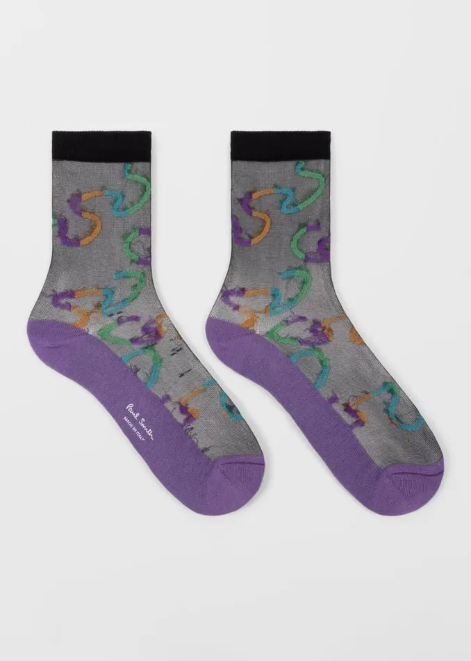 Womens Paul Smith Socks CottonBlend 039Constellation039 Socks Womens Paul Smith Socks CottonBlend 039Constellation039 Socks