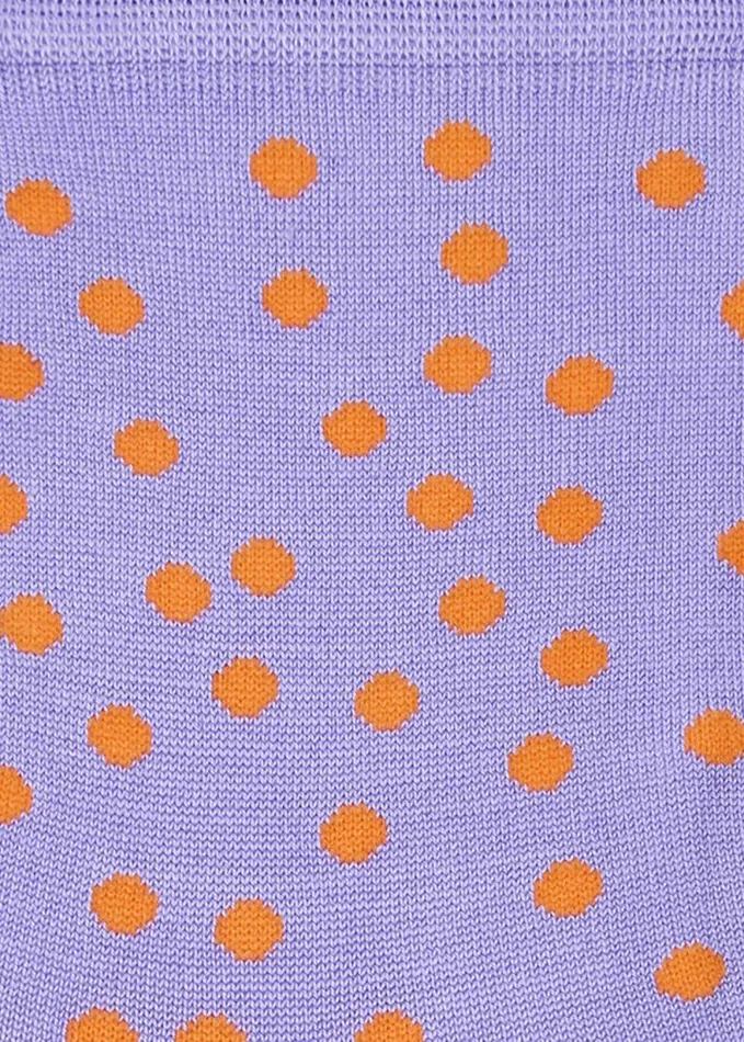 Womens Paul Smith Socks Lilac SilkBlend Polka Dot Socks Womens Paul Smith Socks Lilac SilkBlend Polka Dot Socks