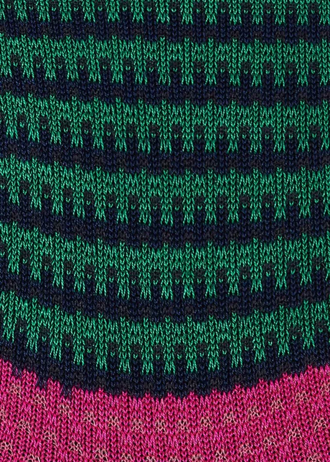 Womens Paul Smith Socks Navy And Green Stripe Crochet Socks Womens Paul Smith Socks Navy And Green Stripe Crochet Socks
