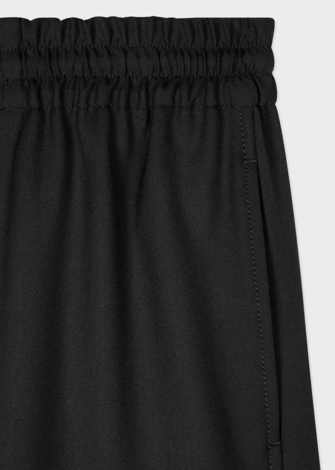 Womens Paul Smith Suits A Suit To Travel In 8211 Black Drawstring Wide Leg Pants Womens Paul Smith Suits A Suit To Travel In 8211 Black Drawstring Wide Leg Pants