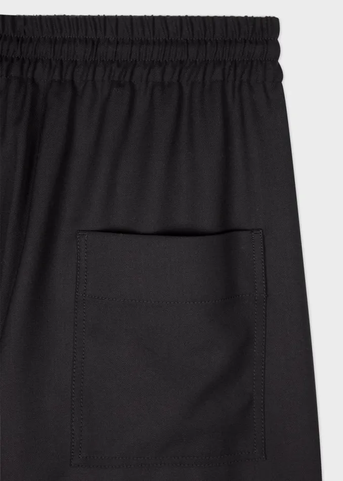 Womens Paul Smith Suits A Suit To Travel In 8211 Black Drawstring Wide Leg Pants Womens Paul Smith Suits A Suit To Travel In 8211 Black Drawstring Wide Leg Pants