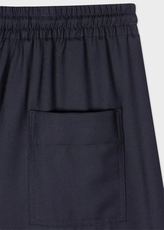 Womens Paul Smith Suits A Suit To Travel In 8211 Navy Drawstring Wide Leg Pants Womens Paul Smith Suits A Suit To Travel In 8211 Navy Drawstring Wide Leg Pants