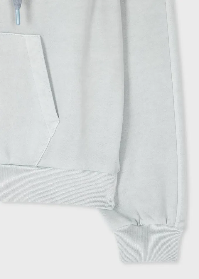 Womens Paul Smith Sweatshirts and Hoodies Pale Blue Logo Hoodie Womens Paul Smith Sweatshirts and Hoodies Pale Blue Logo Hoodie