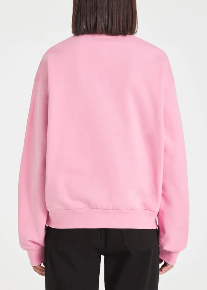 Womens Paul Smith Sweatshirts and Hoodies Pink Zebra Logo Cotton Sweatshirt Womens Paul Smith Sweatshirts and Hoodies Pink Zebra Logo Cotton Sweatshirt