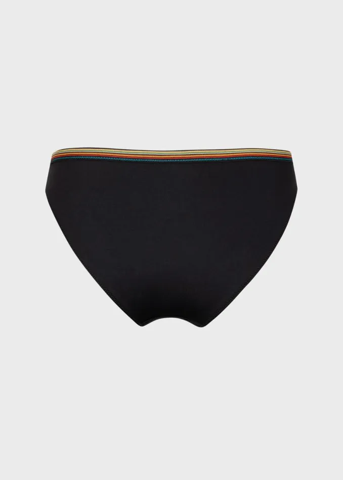 Womens Paul Smith Swimwear Black 039Signature Stripe039 Trim Bikini Bottom Womens Paul Smith Swimwear Black 039Signature Stripe039 Trim Bikini Bottom