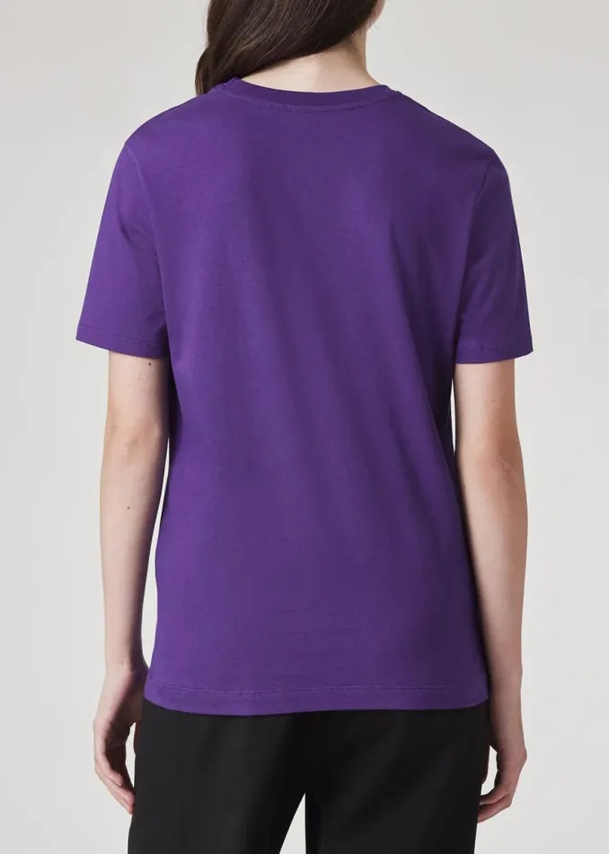 Womens Paul Smith TShirts Purple Zebra Logo Cotton TShirt Womens Paul Smith TShirts Purple Zebra Logo Cotton TShirt
