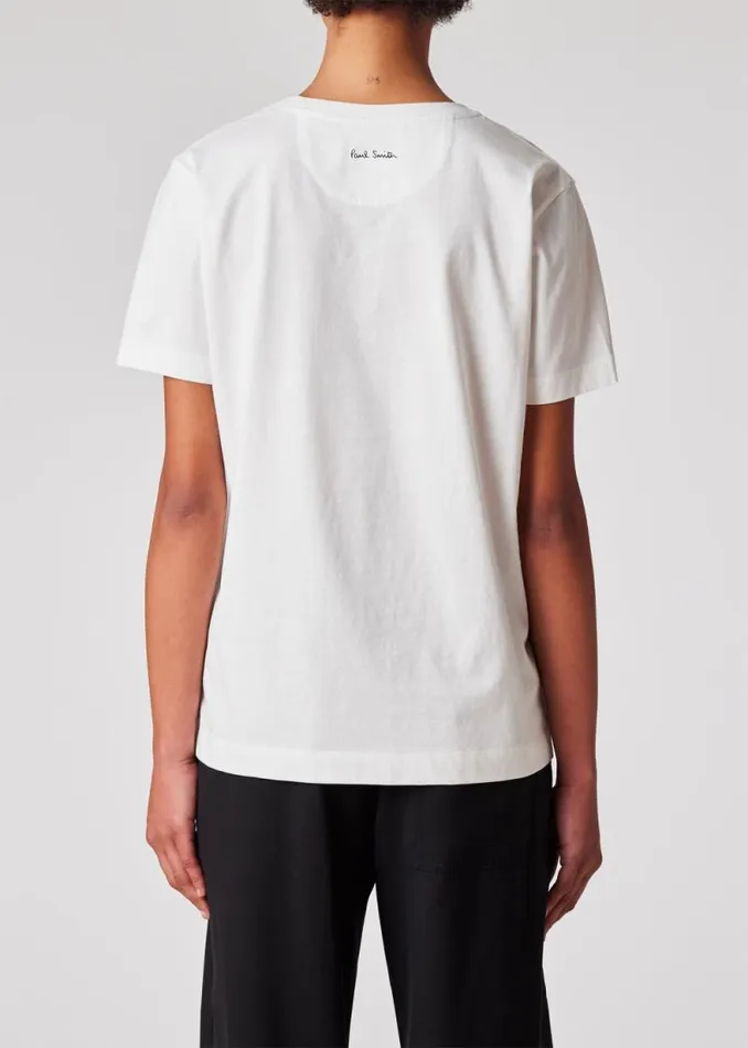 Womens Paul Smith TShirts White 039Solar Gram039 Flower Stem TShirt Womens Paul Smith TShirts White 039Solar Gram039 Flower Stem TShirt
