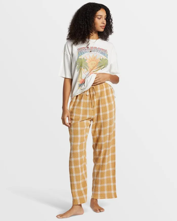 Womens Plaid Out Elastic Waist Pants Hemp 2 Billabong Jeans and Pants Womens Plaid Out Elastic Waist Pants Hemp 2 Billabong Jeans and Pants