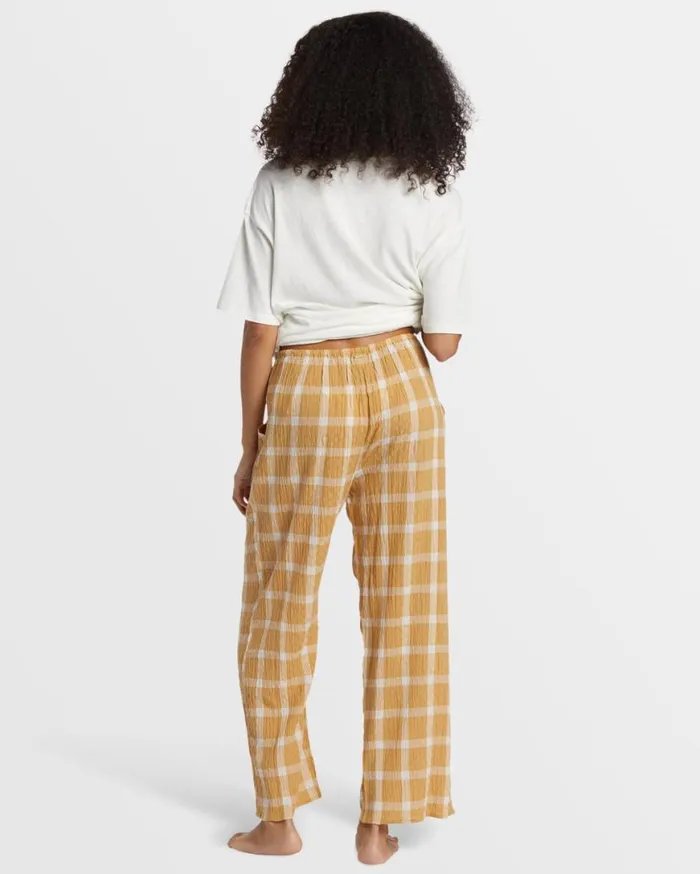 Womens Plaid Out Elastic Waist Pants Hemp 2 Billabong Jeans and Pants Womens Plaid Out Elastic Waist Pants Hemp 2 Billabong Jeans and Pants