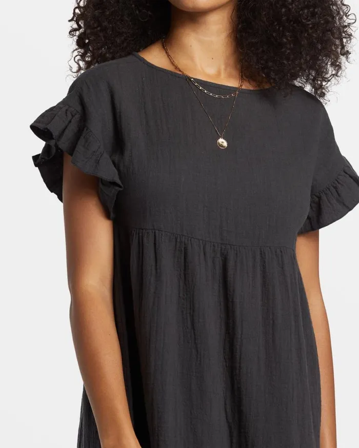 Womens So Breezy Dress Black Sands Billabong Dresses Womens So Breezy Dress Black Sands Billabong Dresses