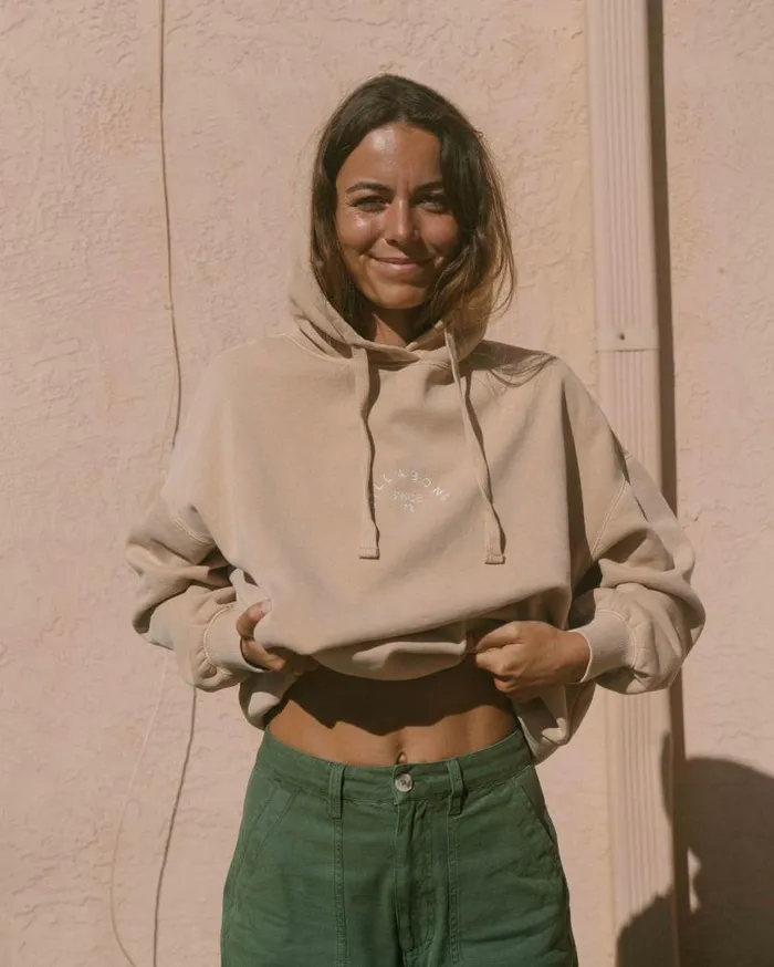 Womens So Classic Hoodie Khaki Billabong Sweatshirts and Fleece