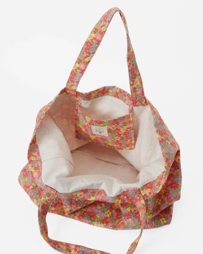 Womens So Essential Tote Bag Pink Trails Billabong Beach Accessories Womens So Essential Tote Bag Pink Trails Billabong Beach Accessories