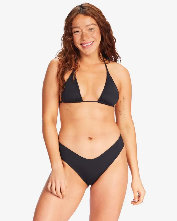Womens Sol Searcher Fiji Bikini Bottoms Black Pebble Billabong Bikini Bottoms