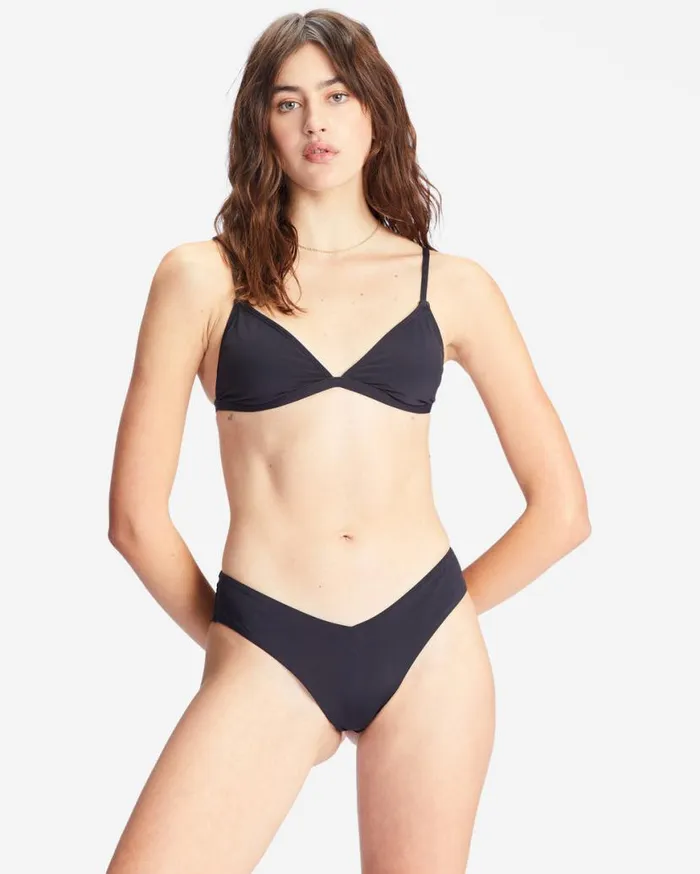 Womens Sol Searcher Fiji Bikini Bottoms Black Pebble Billabong Bikini Bottoms