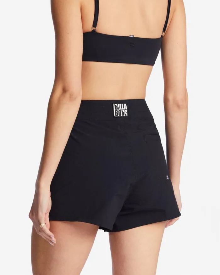 Womens Sol Searcher Fixed Waist Boardshorts Black Pebble Billabong Boardshorts Womens Sol Searcher Fixed Waist Boardshorts Black Pebble Billabong Boardshorts