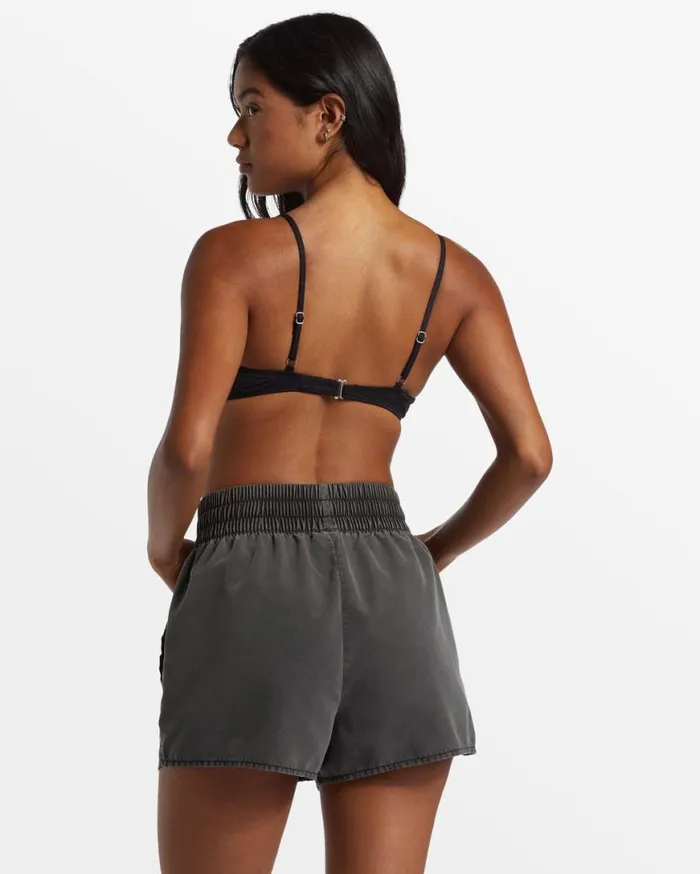 Womens Sol Searcher New Elastic Waist Volleys Black Pebble Billabong Boardshorts Womens Sol Searcher New Elastic Waist Volleys Black Pebble Billabong Boardshorts